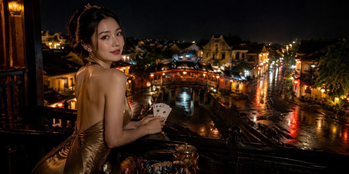 Trò chơi bài Mậu Binh đêm phố cổ Hội An tại 95vn